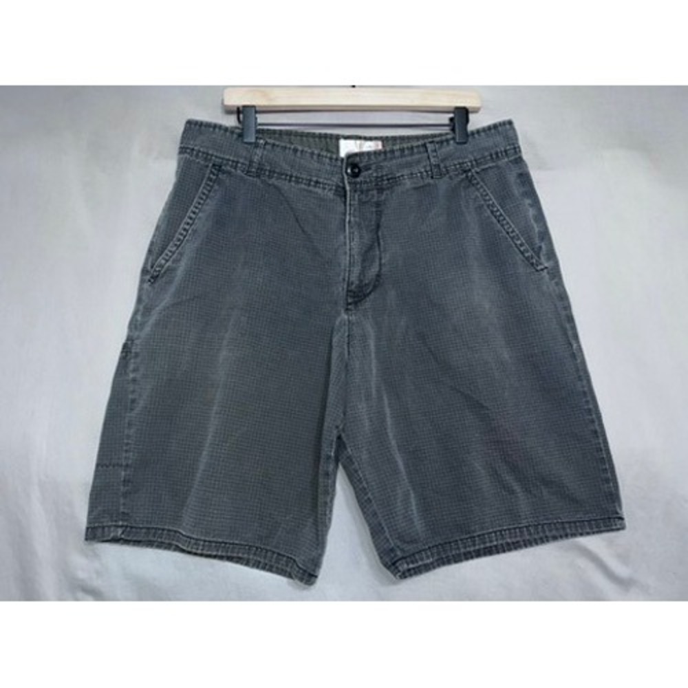 Ocean Pacific Mens Grey Houndstooth Cotton Casual Shorts Size 38 OM11Y008D